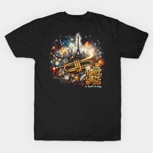 Paris Jazz | Jazz in the City of Lights | The Garden of Jazz,  Paris T-Shirt